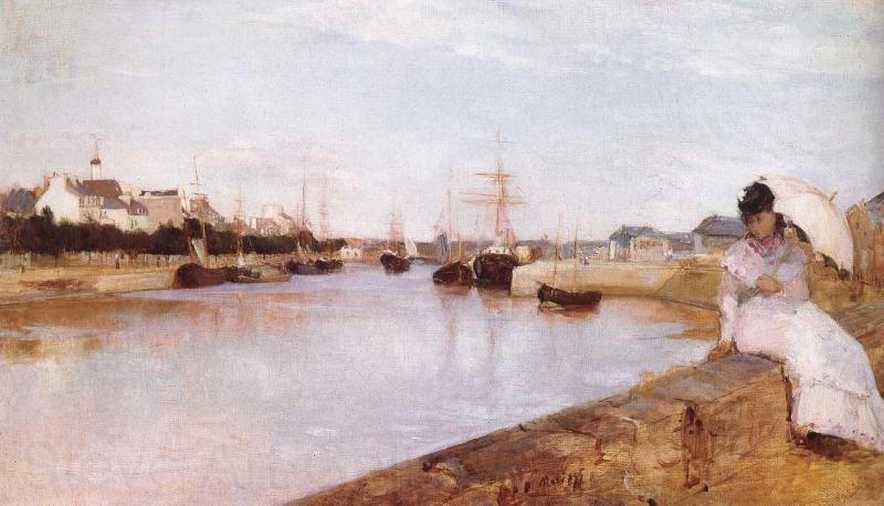 Berthe Morisot The port of Lorient Norge oil painting art